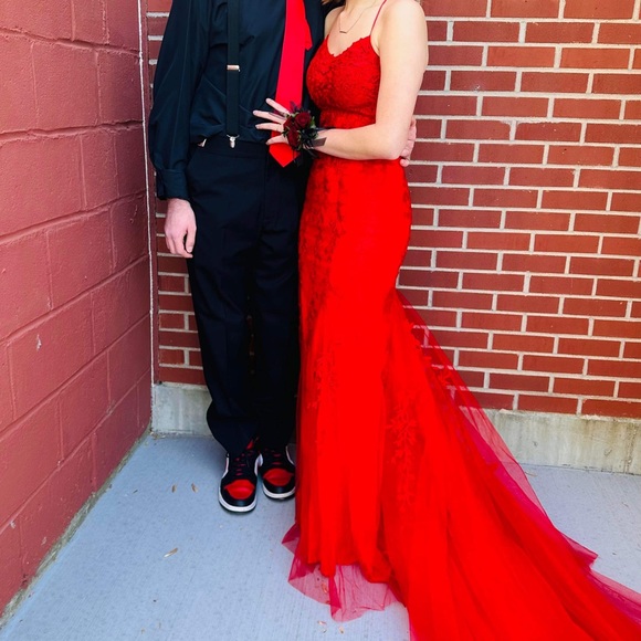 Long red Berlinnova dress - Picture 3 of 7